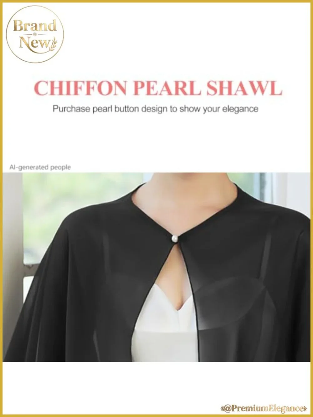 Chiffon Shawl Wrap Evening Dress Wedding Cape Shrug Bolero Cover Up
